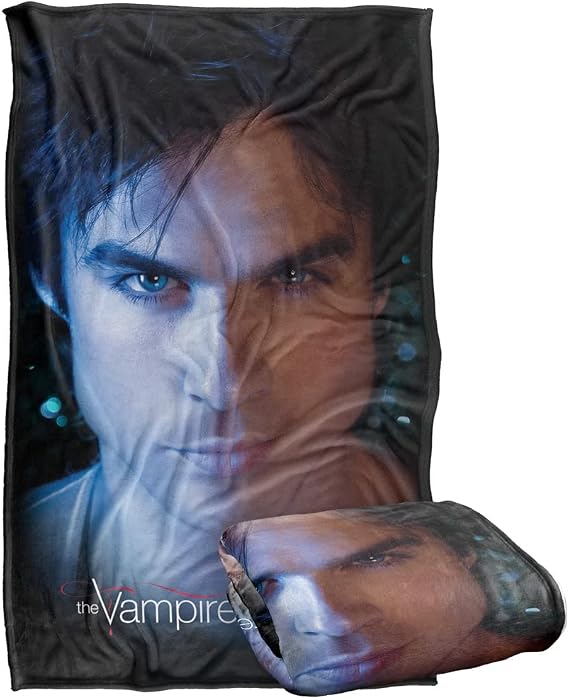 Vampire Diaries Damon Eyes Silky Touch Super Soft Throw Blanket, Damon Eyes