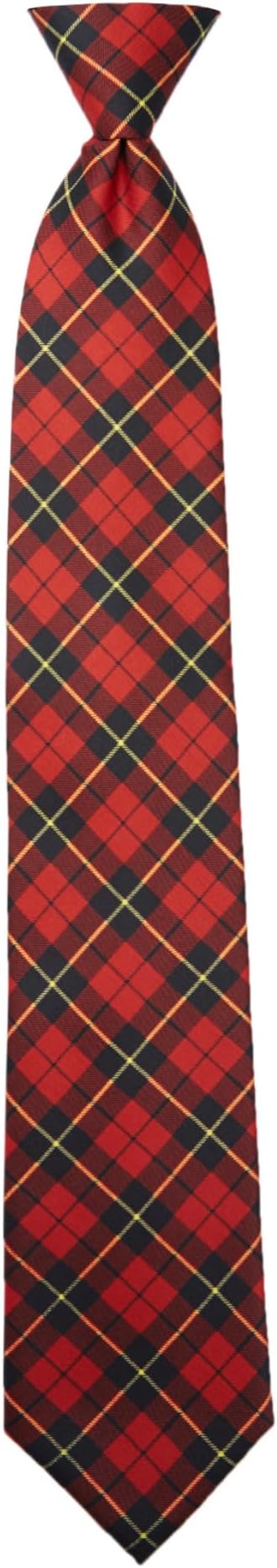 Men's Royal Tartans Plaid Clip-On Neck Tie