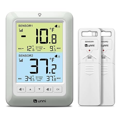 Refrigerator Thermometer Alarm Digital Wireless Fridge Freezer Thermometer