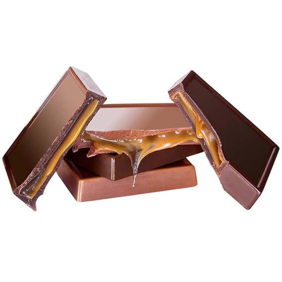 Mini Sugar Free Chocolate Caramel Filled Bars-1.5 lbs Individually Wrapped