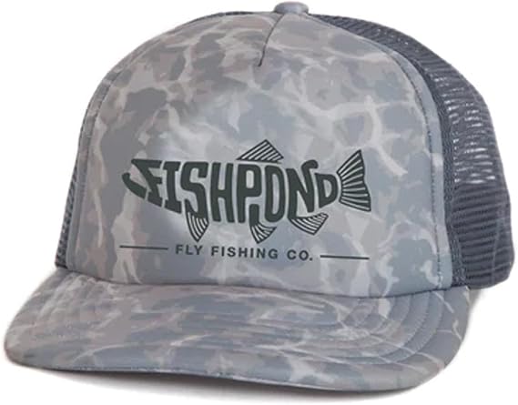 fishpond Pescado Trucker Hat Overcast Camo