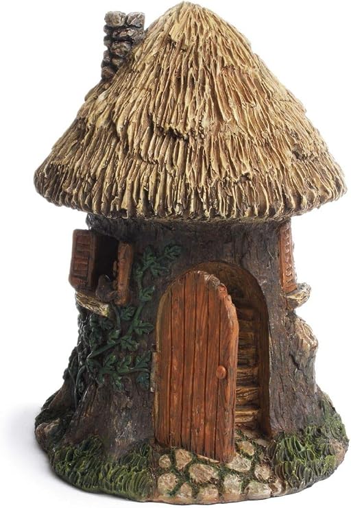 Elf Tree House Gnome Home Fairy Garden Ornament Dollhouse Decor
