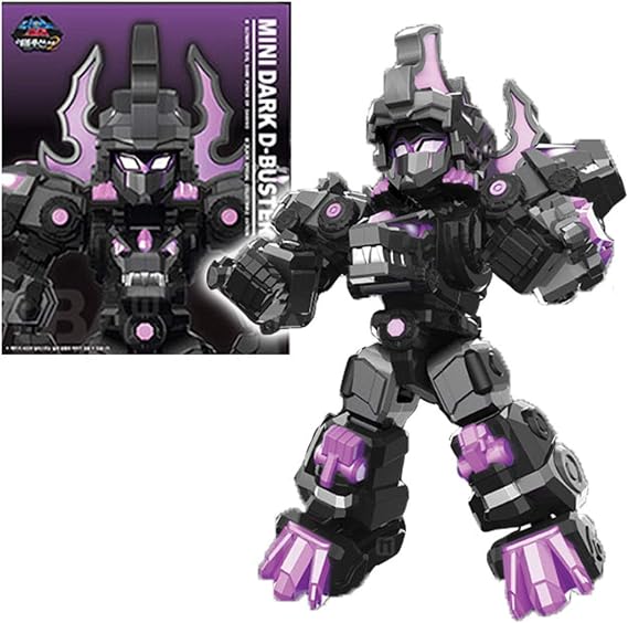 DINO CORE Dinocore Evolution 2 Mini Dark D-Buster Toy Robot 14 Joints Move Black Color