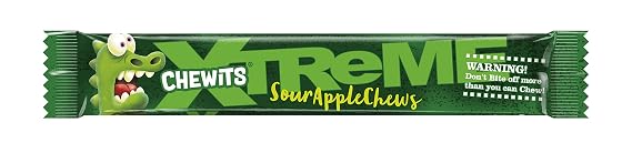 Chewits Xtreme Sour Apple, 30 g