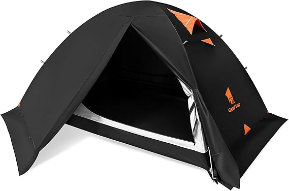 GEERTOP 2 Person Blackout Camping Tent, Waterproof 4-Season Easy Setup