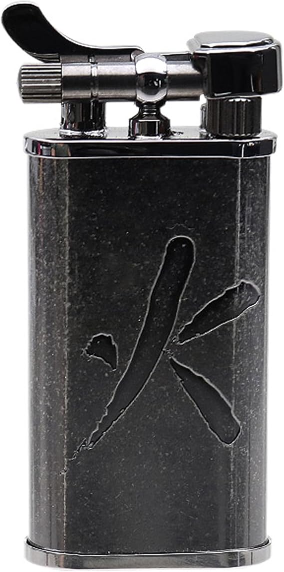 Takara Japanese Dual Flame Pipe Lighter - Refillable (Black)