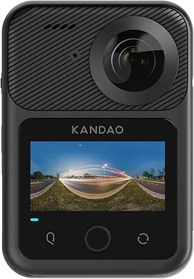 KanDao QooCam 3 Ultra - 8K Waterproof 360 Action Camera with Dual 11.7 Sensors, 96MP Photo, HDR, F1.6 Fast Aperture, Built-in GPS, Invisible Selfie Stick, Stabilization, for Travel & Vlog & Sports