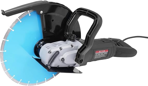 Electric Concrete Saw 5000W 3800RPM Power Cutter Circular Saw with 5.31 in Cutting Depth,14 in Wet/Dry Corded Cutter Circular Saw With 14" Diamond Blade for Granite, Brick, Porcelain
