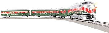 Lionel Sleigh Bell Limited Passenger Electric O Gauge Bluetooth 5.0 Train Set with Remote, Voice Control, Lights, Sounds, Christmas Train Set, Ages 14+