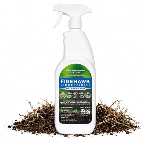 FireHawk Bioherbicide 32oz Ready to Use | Change the Way You Spray Fast-Acting Contact Control for Weeds and Grasses No Mixing No Mess