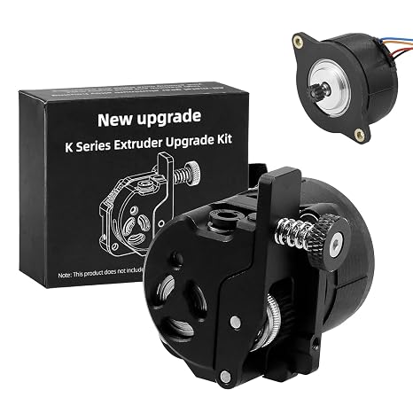 3D Printer Extrusion Kit, Upgrade K1C Extruder,K1 Direct Drive Extruder Kit Dual Gear Feeding Extrusion Support 1.75mm Filament for 3D Printers K1/K1 Max/K1C (Extruder with motro)