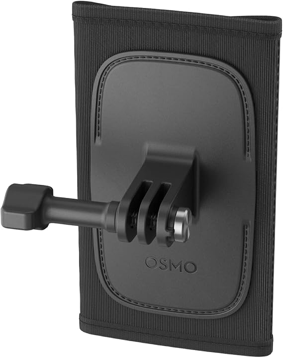 DJI Osmo Backpack Strap Mount, Compatibility: Osmo 360, Osmo Action 6, Osmo Action 5 Pro, Osmo Action 4, Osmo Action 3, DJI Action 2, Osmo Action, Osmo Pocket 3 | Includes backpack strap mount and locking screw for travel, filming and hiking