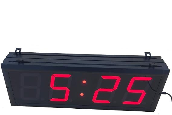 4'' Double Sided LED Wall Clock Digital Countdown Clock
