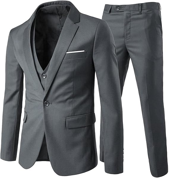 Men's Slim Fit 3-Piece Suits Men's Suit Jacket for Wedding Business