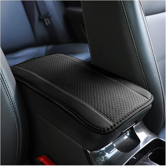 8sanlione Car Center Console Pad, Black/Gray