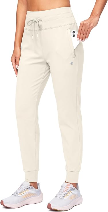 G Gradual Women's Fleece Lined Joggers Water Resistant Hiking Pants