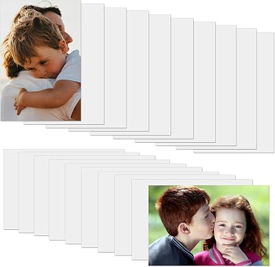 20 Pcs Sublimation Metal Photo Blanks 8.5x11, Aluminum Sublimation Sign Blanks, 0.45mm Thick Aluminum Sheet Blank for DIY, Frame, Gifts, Wall Art, Home Decor