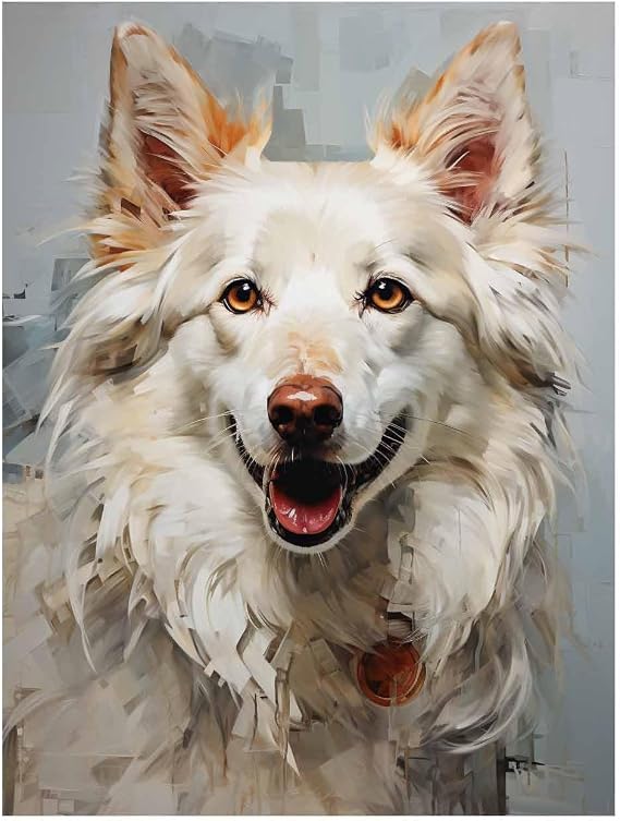 CAPITUNEISKINEPA American Eskimo Dog Poster Gift Cool Posters For Guys Bedroom Small Posters 16" x 20"