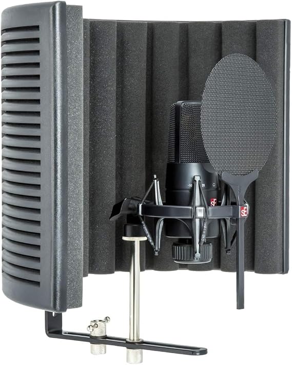 sE Electronics X1 S Studio Bundle with X1 S 1 Large Diaphragm Condenser Microphone, RF-X Reflexion Filter, Shock Mount, Pop Filter, 3m Cable - Condenser Mic Bundle for Vocals, Instruments, Podcasting