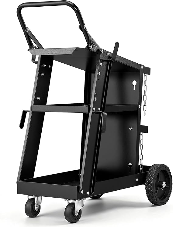 VEVOR Welding Cart, 3-Tier Welder Cart Heavy Duty 400 LBS Weight Capacity