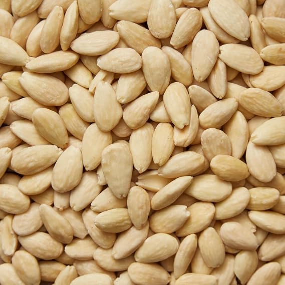 Almonds Blanched Whole 5 lb Bulk Bag, Raw Blanched whole Almonds