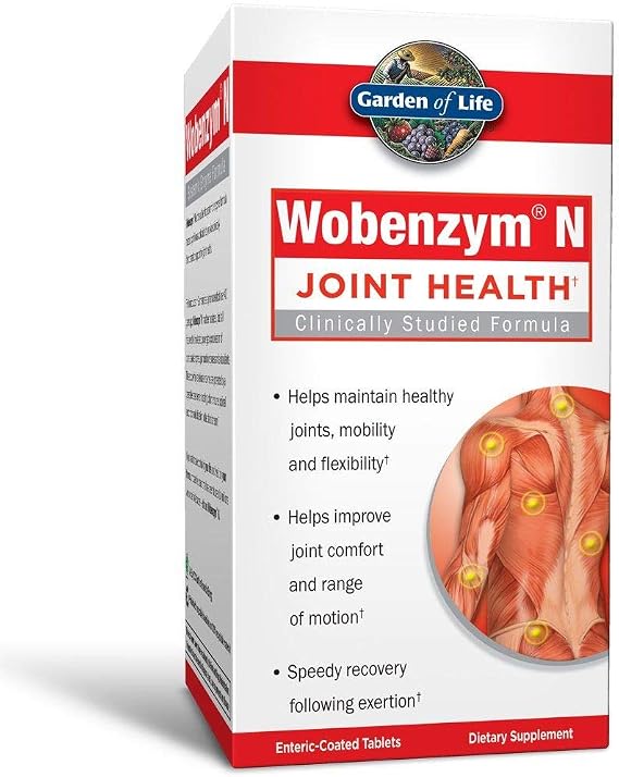 Douglas Laboratories Wobenzym N - Authentic German Supplement - Systemic Enzymes - For Immune System and Joint Health* - With Papain, Rutin & Bromelain - 400 Enteric-Coated Tablets