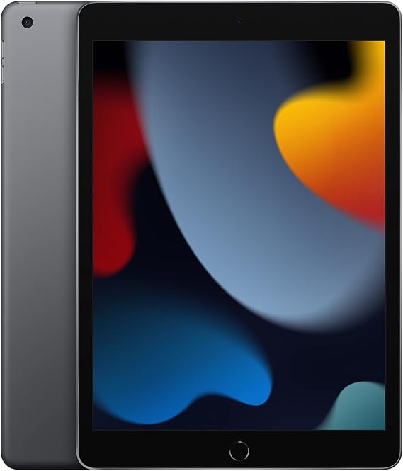Apple iPad (9th Generation): with A13 Bionic chip, 10.2-inch Retina Display, 256GB, Wi-Fi, 12MP front/8MP Back Camera, Touch ID, All-Day Battery Life Space Gray