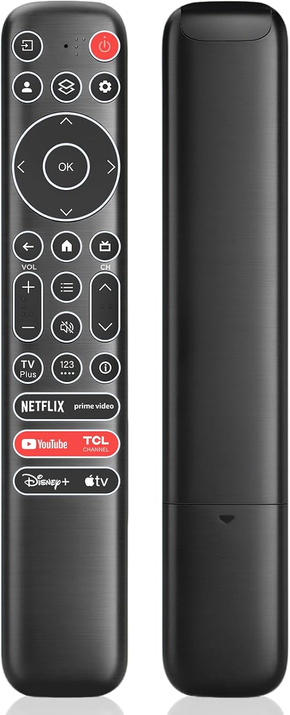 Replacement Backlit Remote Control for TCL Google Smart TV, for TCL 4K UHD LED QLED MiniLED Smart TVs (with Buttons Lighting Up)
