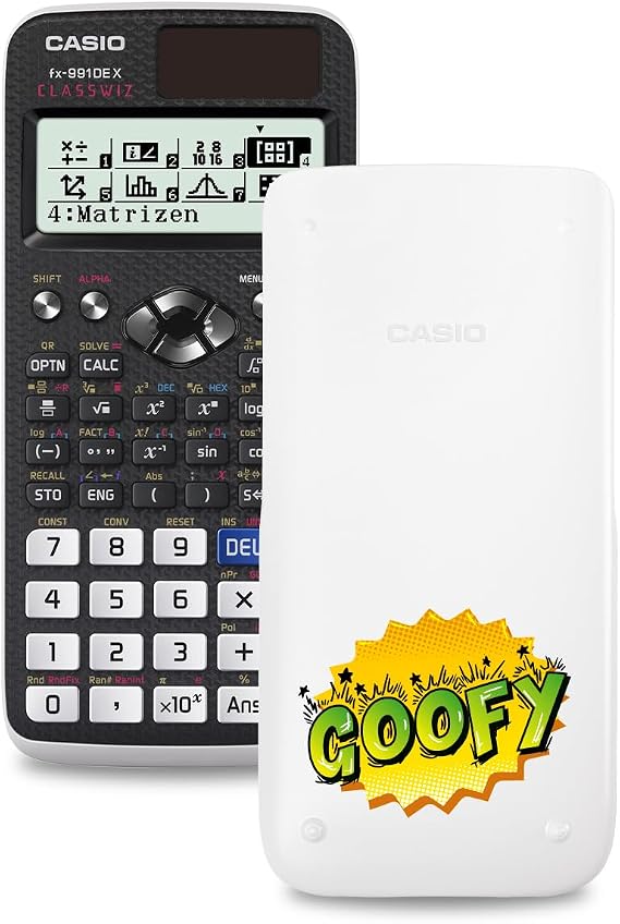 Casio FX-991DE X ClassWiz School Calculator with Youth Word Goofy (Goofy Green)