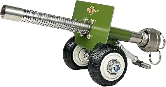 Firecracker Cannon, Metal Mini Cannon That Shoots Model Continuously Fire Crackers Firecracker Launcher for Outdoor Games, Collector Decor Gift.
