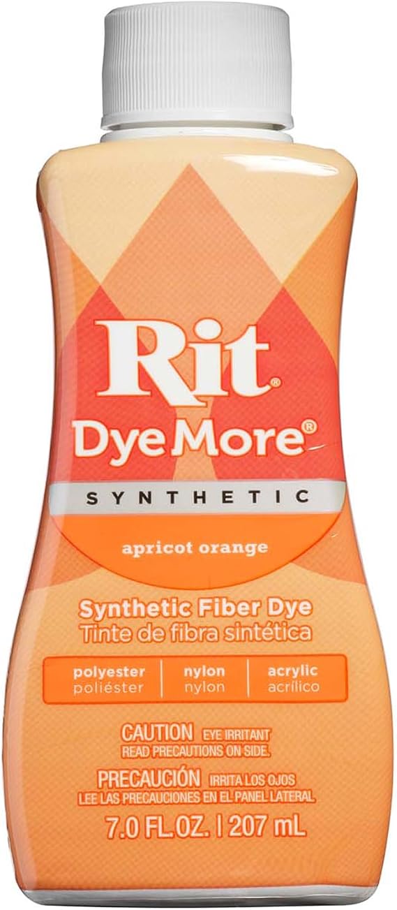 Rit DyeMore Liquid Dye, Apricot Orange 7 Fl Oz (Pack of 1)