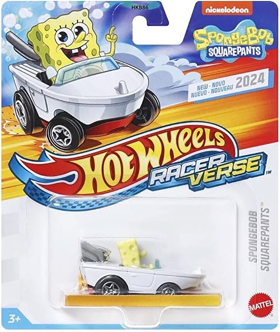 Hot Wheels RacerVerse Vehiculo de Juguete Bob Esponja
