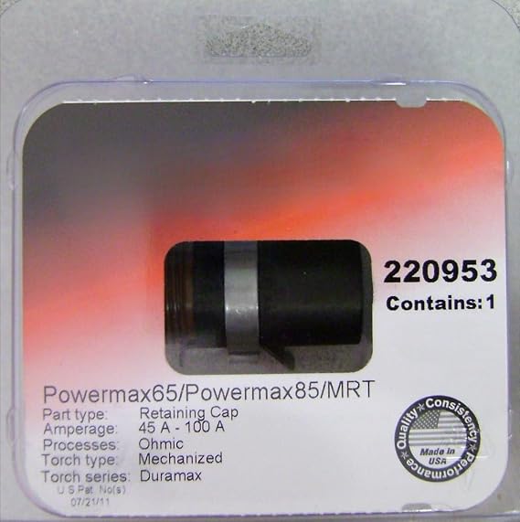 for Hypertherm Powermax 65 & 85 Ohmic Retaining Cap 220953