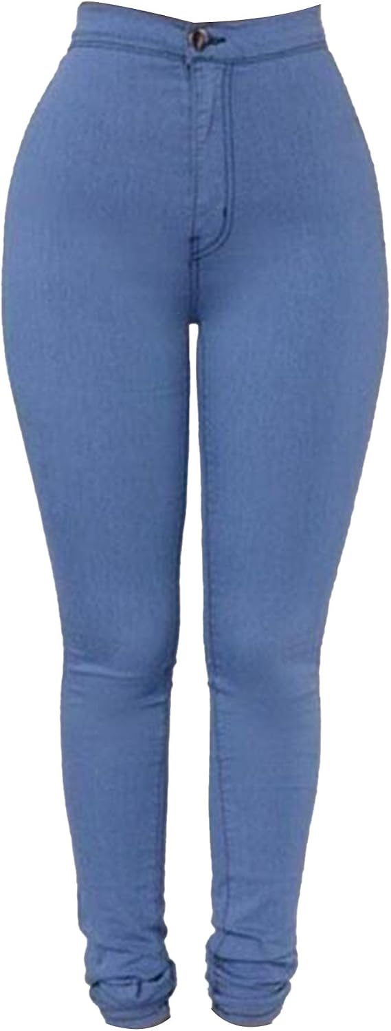 Women's Skinny Stretch Butt Lifting Denim Pants High Rise Skinny Stretch Jean Slim Fit Slimming Pencil Jeans