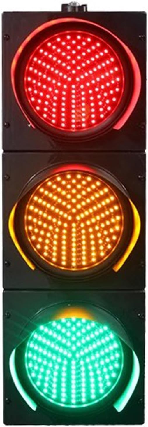 LED Traffic Light, Red/Green/Yellow Light, Waterproof Indicator Warning Light, Industrial Traffic Stop Light, for Intersections, Parking Lane, Toll Station, Car Wash(DC 24V,300mm/12in)