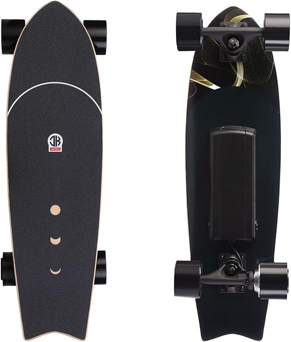 Electric Skateboard Electric Longboard with Remote Control Electric Skateboard,350W Hub-Motor,12.4 MPH Top Speed,5.2 Miles Range,3 Speeds Adjustment,