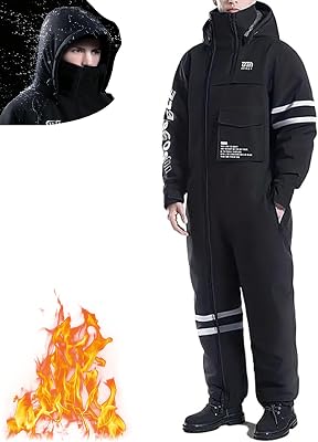 Overoles Para El Frio Para Hombre, Winter Outdoor Riding Insulated Full-Body Suit, Unisex Windproof Freezer Snow Suits 2025