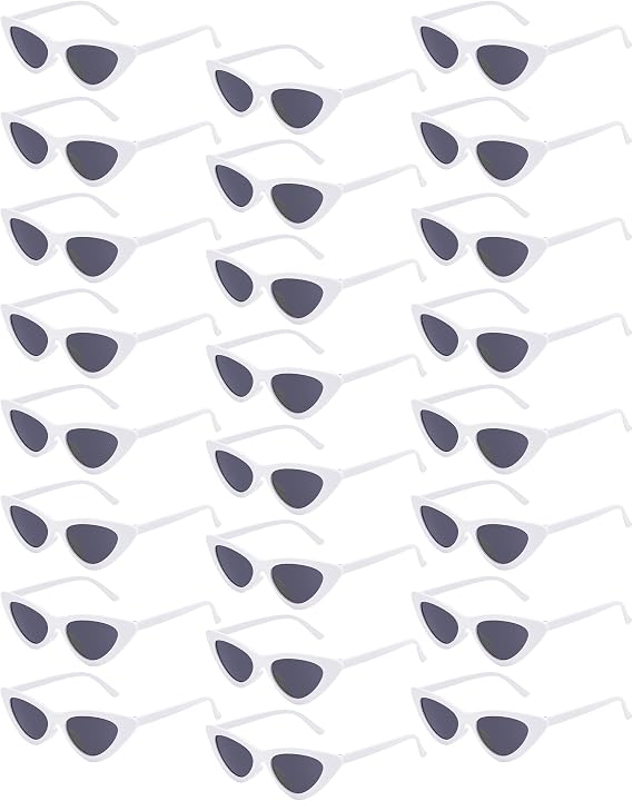 Kanayu 24 Pairs Retro Cat Eye Sunglasses Bulk