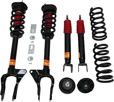 Strutmasters Air Suspension Conversion Kit with Camber Alignment Kit Compatible with Jeep Grand Cherokee 2016-2020 JC24FCK