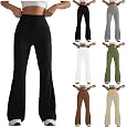 BOXIACEY Womens Bootcut Yoga Pants Tummy Control Flare Leggings High Waisted Bootleg Yoga Pants Tummy Control Work Pants