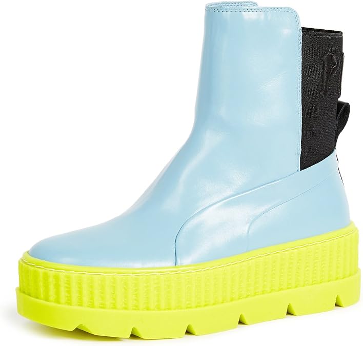 PUMA Womens Fenty X Chelsea Combat Casual Boots Ankle - Blue