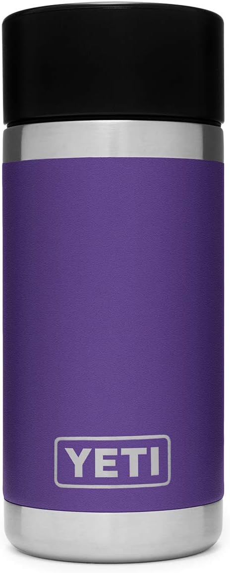 YETI Rambler 12 oz Bottle, Stainless Steel, Vacuum Insulated, with Hot Shot Cap
