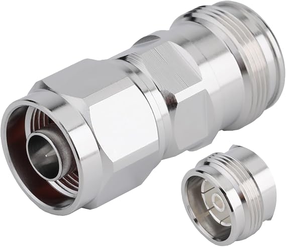 4.3-10 Mini Din Connector Female Jack to N Male Adapter 4.3/10 Mini Din Female to N Male Adaptor PIM 160dBc