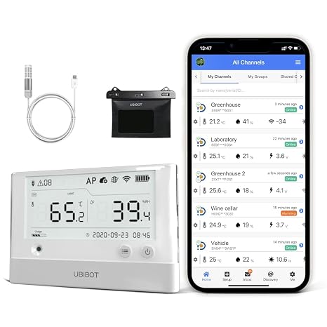 WS1 Pro Green House Bundle - Advanced Environmental Monitoring Kit with External Probe and Water Resistant Cover