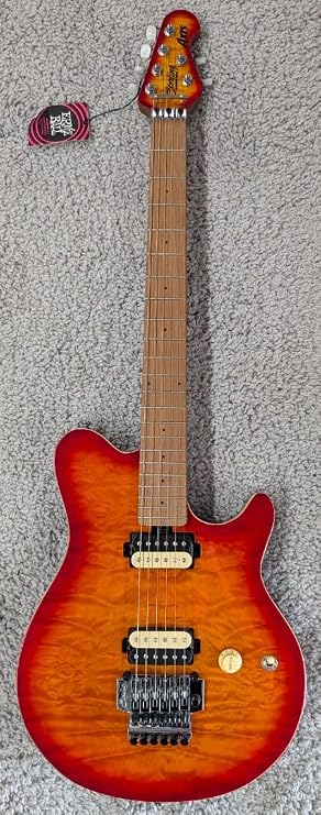 Sterling By Music Man Axis Quilted Maple Electric Guitar - Lava Burst
