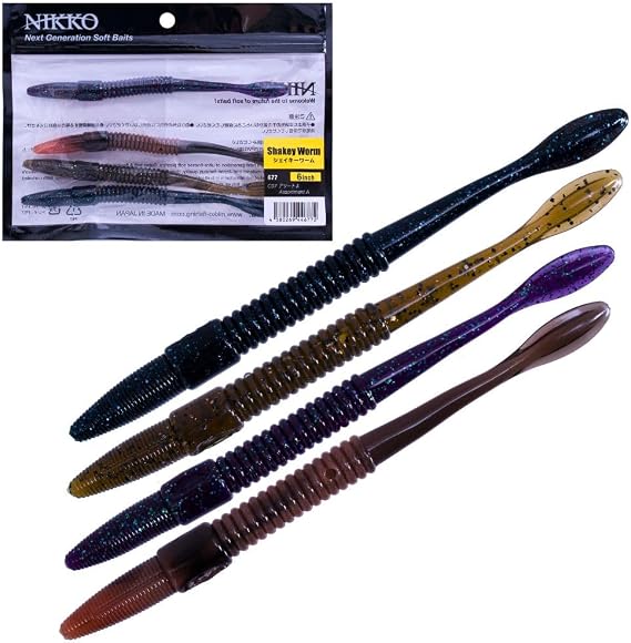 NIKKO Shakey Worm 6", Assortment A, 677
