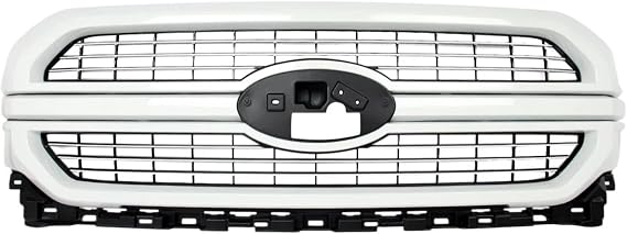 Front Radiator Grille Front Bumper Grille Upper Grill For F150 For XL 2021 2023 Centre Mesh Car Radiator Grilles Air Inlet Vent(OXFORD WHITE)