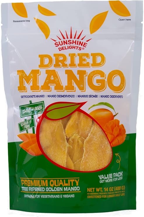 Sunshine Delights Premium Soft Dried Fruits (Mango, 400 g (Pack of 1))