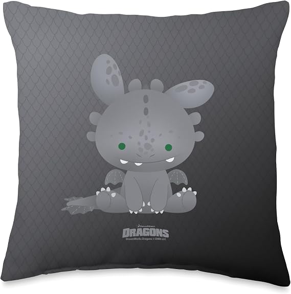 DreamWorks Dragons Tiny Adventures Toothless Throw Pillow