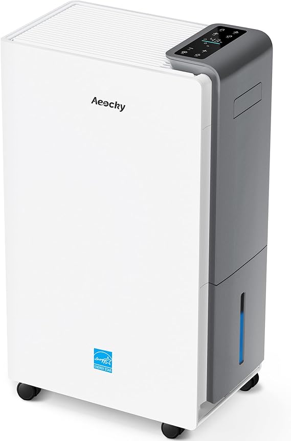 AEOCKY 4500 Sq.Ft Energy Star Most Efficient 2025 Dehumidifier Max 80Pint/D | Dehumidifier with Drain Hose for Basement, Home, Bedroom, Bathroom, Intelligent Humidistat